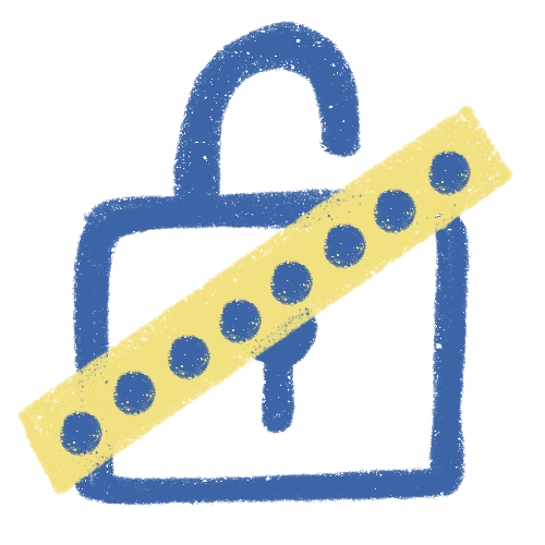 Decorative icon for the memory and password security project